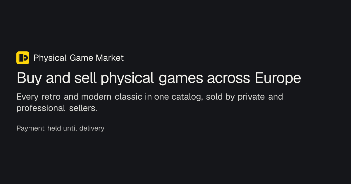 I got tired of buying retro games from strangers and hoping, so I built a marketplace just for physi